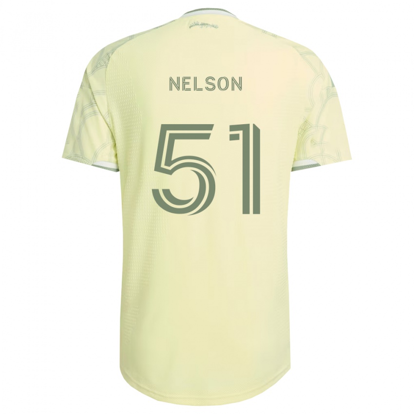 נשים Maxton Nelson #51 בז' לבן הרחק ג'רזי 2026/27 חולצה קצרה