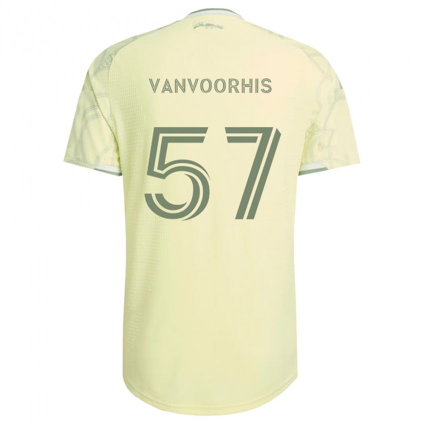 נשים Bryce Vanvoorhis #57 בז' לבן הרחק ג'רזי 2026/27 חולצה קצרה