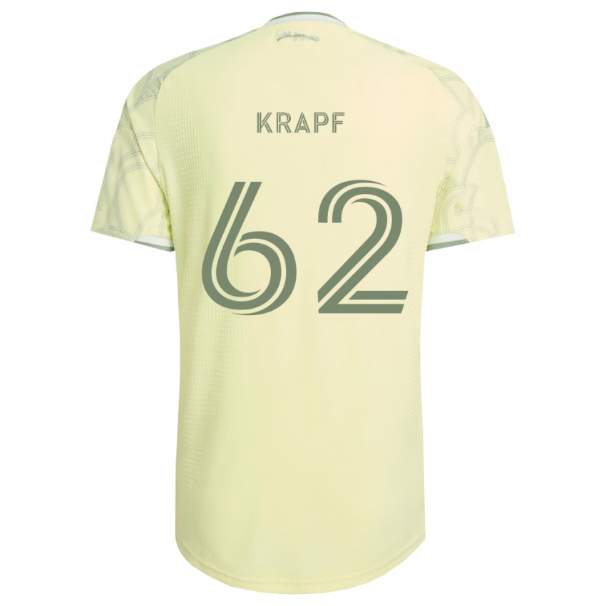 נשים Andrew Krapf #62 בז' לבן הרחק ג'רזי 2026/27 חולצה קצרה
