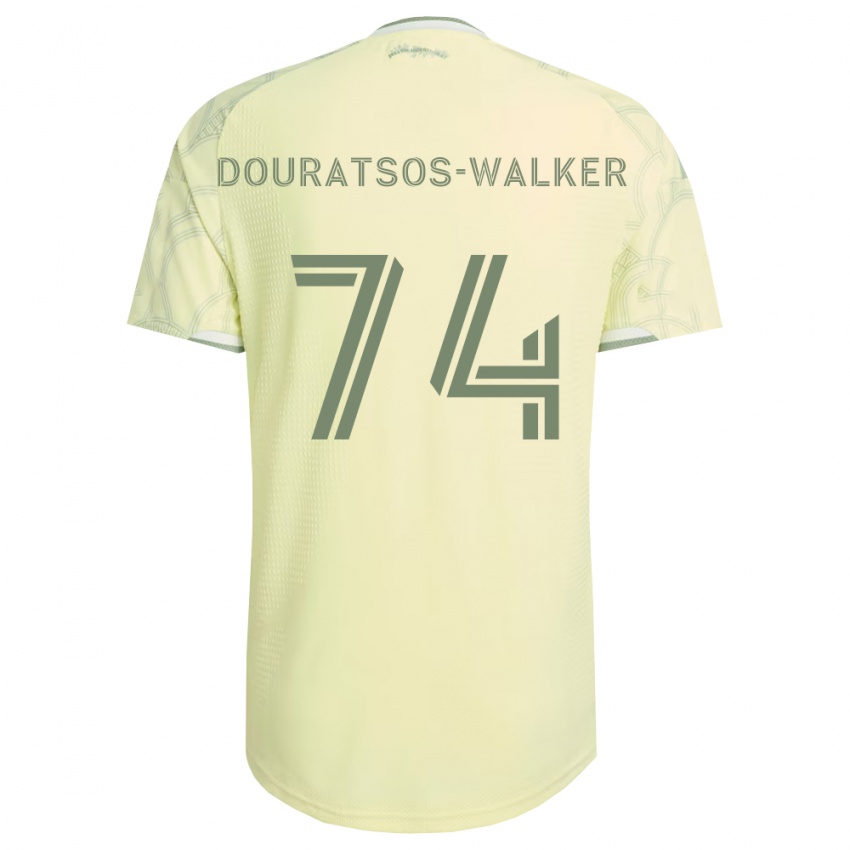 נשים Elias Douratsos-Walker #74 בז' לבן הרחק ג'רזי 2026/27 חולצה קצרה