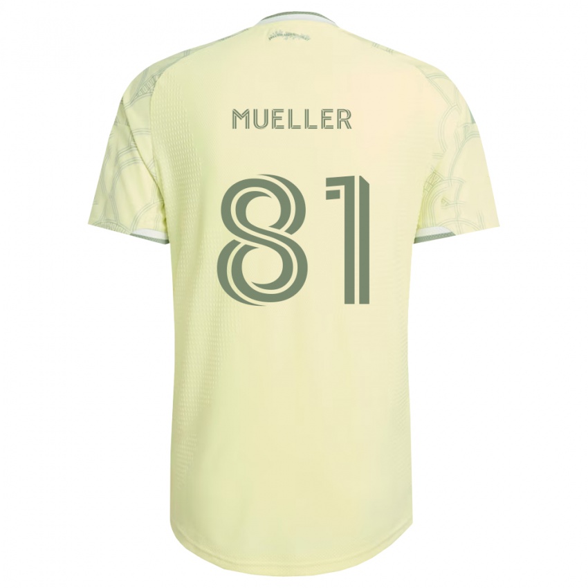 נשים Henry Mueller #81 בז' לבן הרחק ג'רזי 2026/27 חולצה קצרה