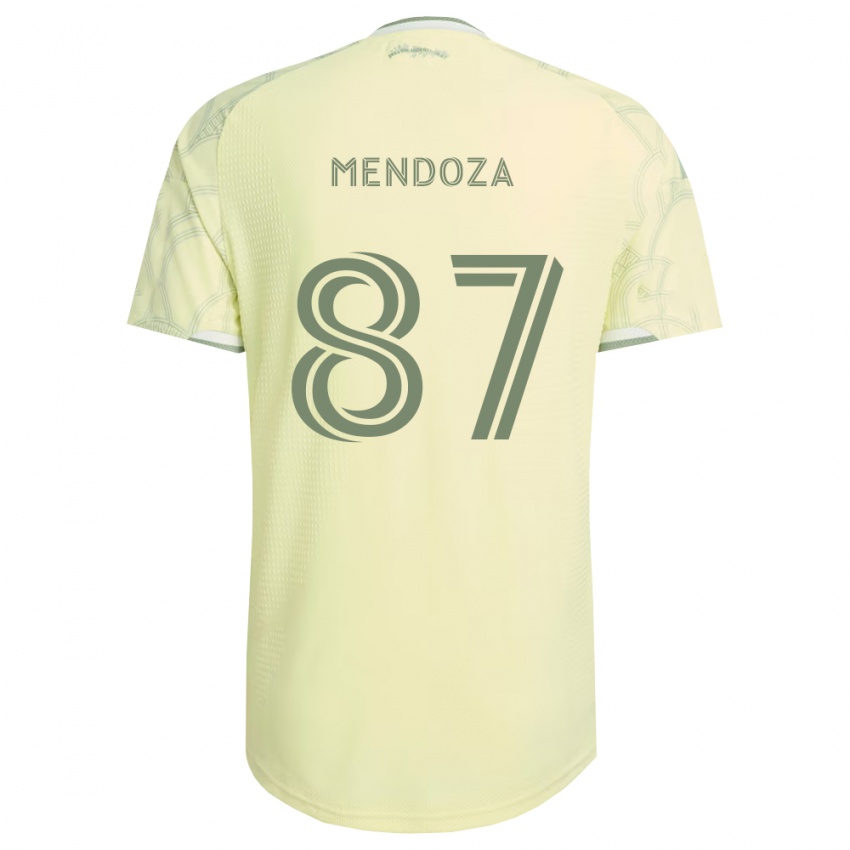 נשים Christian Mendoza #87 בז' לבן הרחק ג'רזי 2026/27 חולצה קצרה