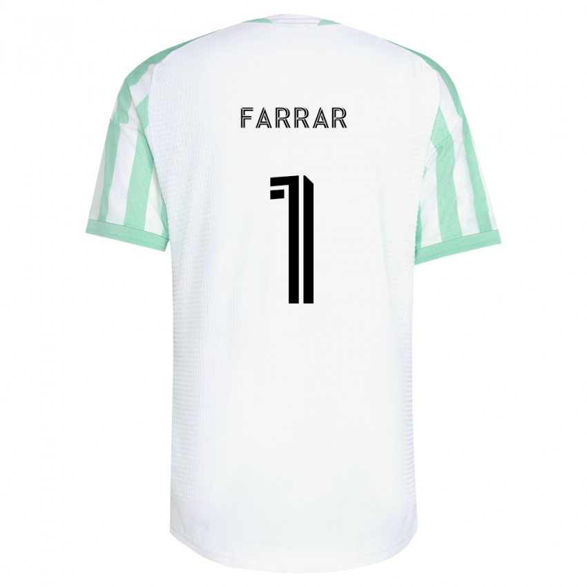 נשים Charlie Farrar #1 ירוק בהיר שחור לבן הרחק ג'רזי 2026/27 חולצה קצרה