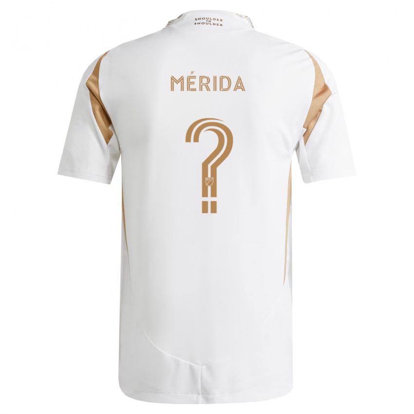 נשים Ánthony Mérida #0 לבן חום הרחק ג'רזי 2026/27 חולצה קצרה