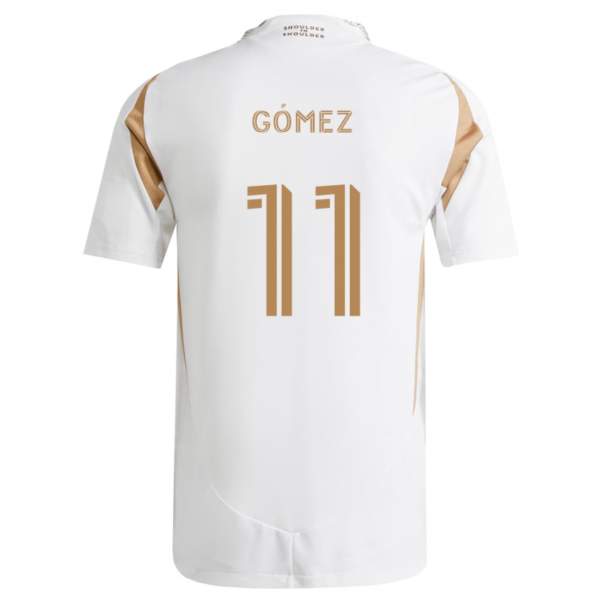 נשים Félix Gómez #11 לבן חום הרחק ג'רזי 2026/27 חולצה קצרה