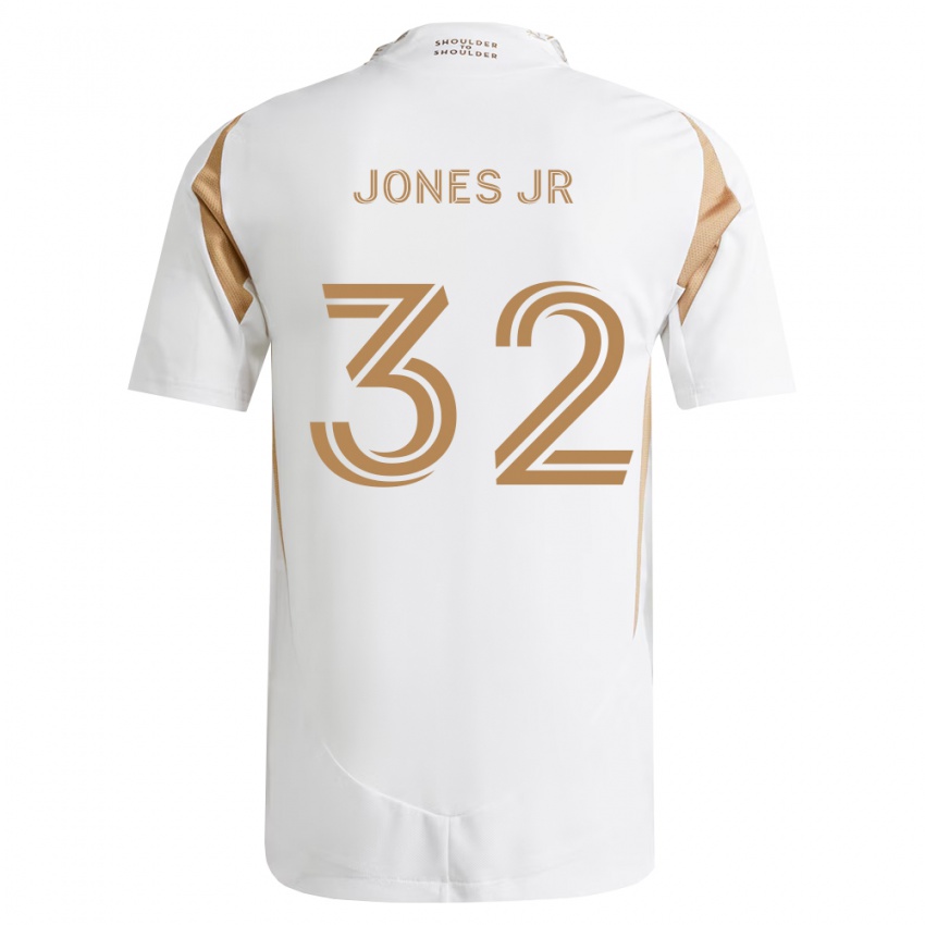 נשים Deryk Jones Jr #32 לבן חום הרחק ג'רזי 2026/27 חולצה קצרה