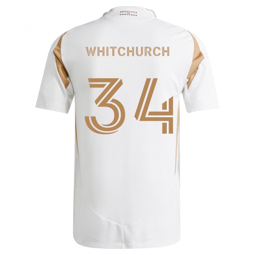 נשים Giuliano Whitchurch #34 לבן חום הרחק ג'רזי 2026/27 חולצה קצרה
