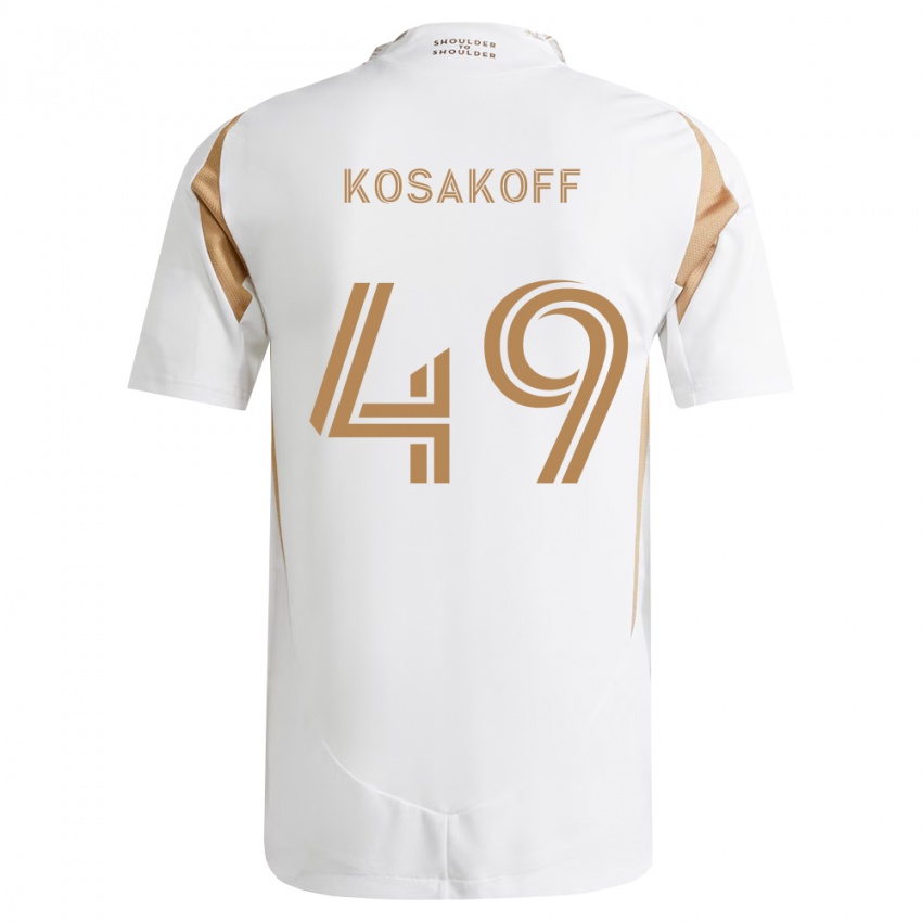 נשים Charlie Kosakoff #49 לבן חום הרחק ג'רזי 2026/27 חולצה קצרה