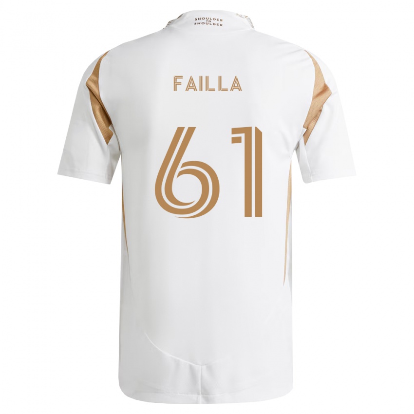 נשים Benjamín Failla #61 לבן חום הרחק ג'רזי 2026/27 חולצה קצרה