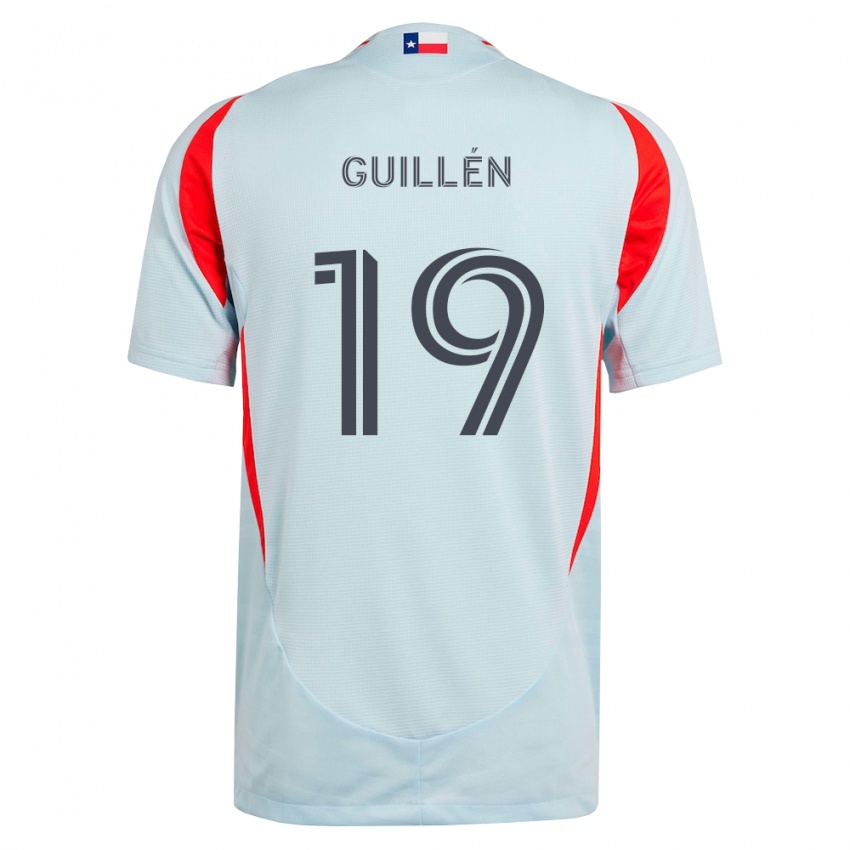 נשים Christian Guillén #19 אפור כהה לבן אדום הרחק ג'רזי 2026/27 חולצה קצרה