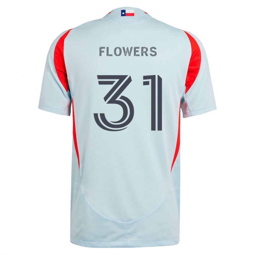 נשים Benji Flowers #31 אפור כהה לבן אדום הרחק ג'רזי 2026/27 חולצה קצרה