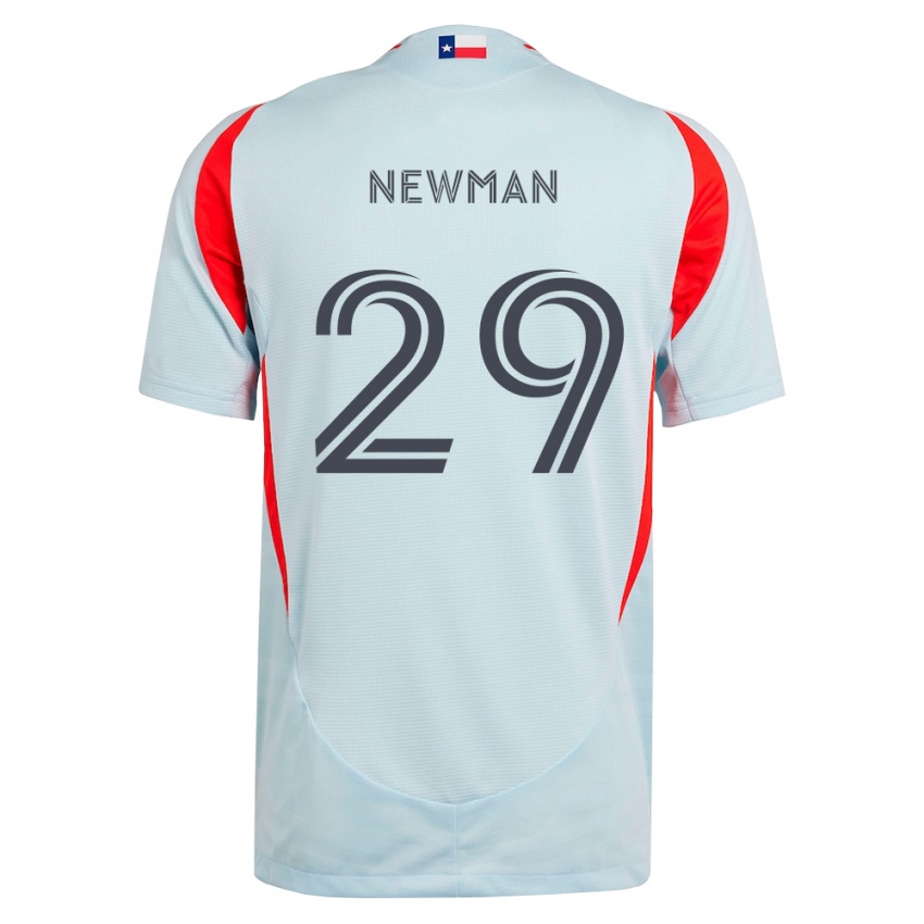 נשים Enzo Newman #29 אפור כהה לבן אדום הרחק ג'רזי 2026/27 חולצה קצרה