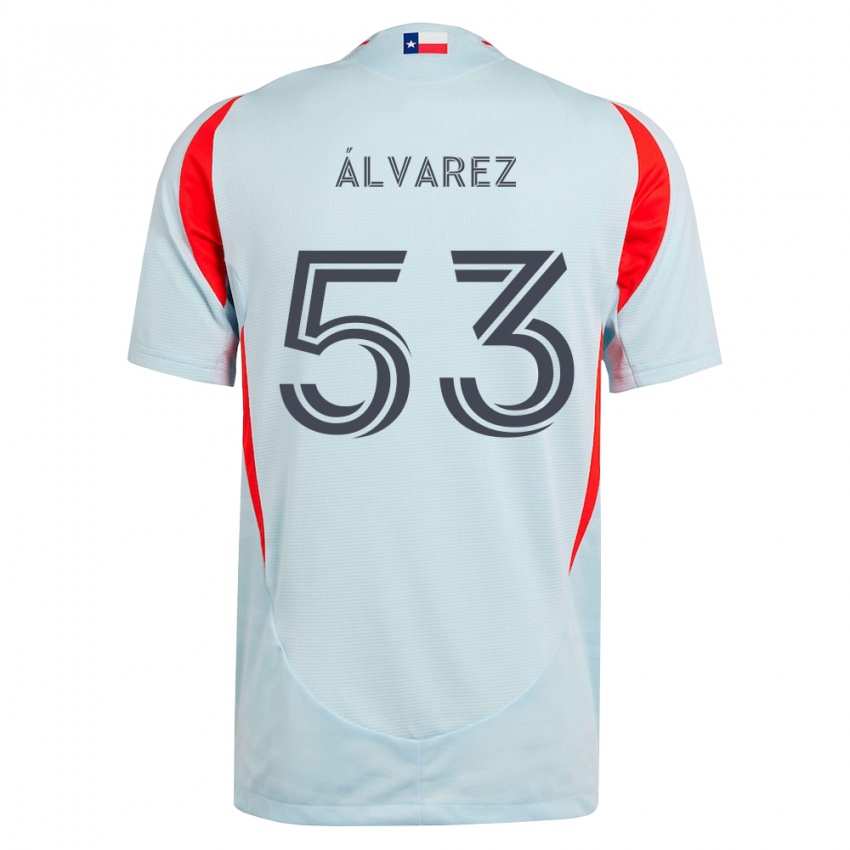 נשים Giomar Álvarez #53 אפור כהה לבן אדום הרחק ג'רזי 2026/27 חולצה קצרה