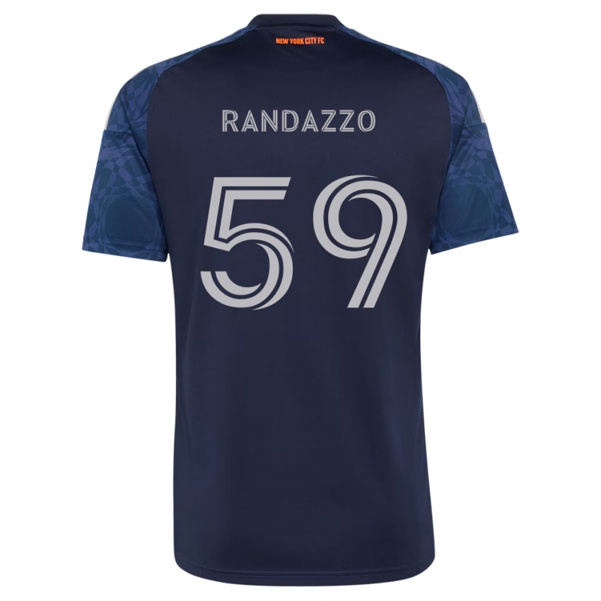 נשים Dylan Randazzo #59 כחול עמוק לבן הרחק ג'רזי 2026/27 חולצה קצרה