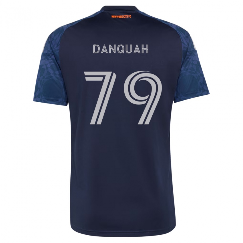 נשים Caleb Danquah #79 כחול עמוק לבן הרחק ג'רזי 2026/27 חולצה קצרה