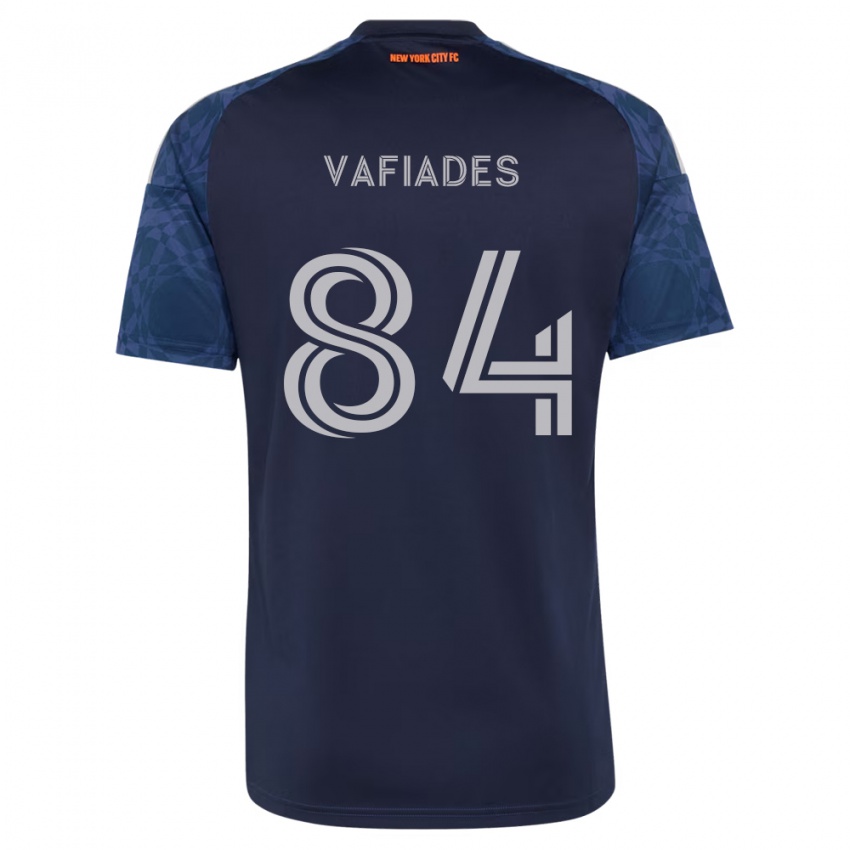 נשים Niccolo Vafiades #84 כחול עמוק לבן הרחק ג'רזי 2026/27 חולצה קצרה
