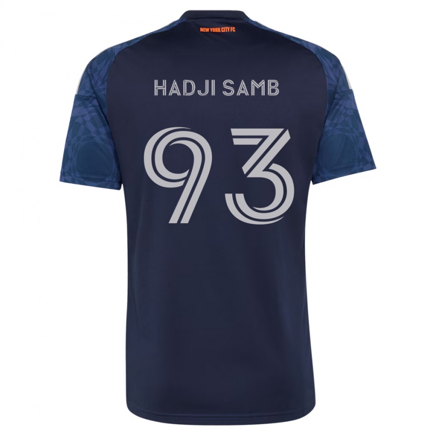נשים El Hadji Samb #93 כחול עמוק לבן הרחק ג'רזי 2026/27 חולצה קצרה