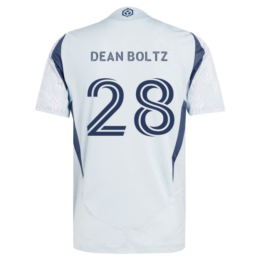 נשים Dean Boltz #28 כחול אפור לבן הרחק ג'רזי 2026/27 חולצה קצרה