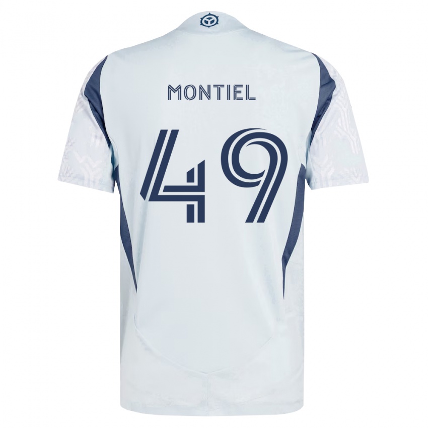 נשים Jhonier Montiel #49 כחול אפור לבן הרחק ג'רזי 2026/27 חולצה קצרה