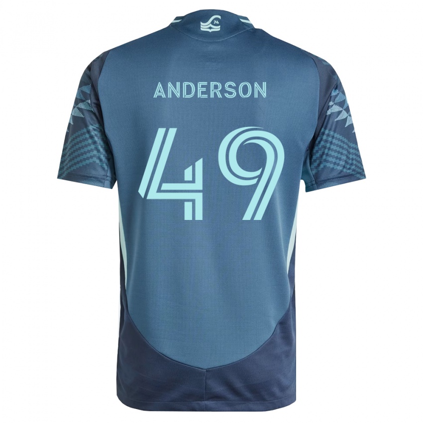 נשים Hunter Anderson #49 כחול צי ירוק הרחק ג'רזי 2026/27 חולצה קצרה