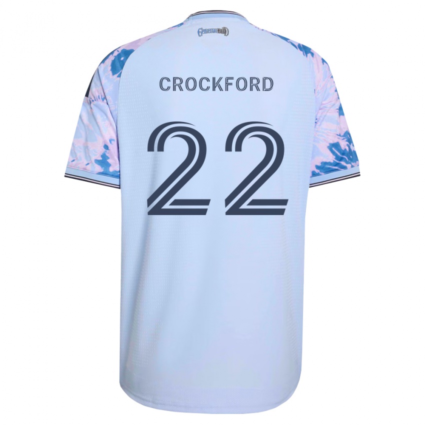נשים Nate Crockford #22 כחול מלכותי לבן שחור הרחק ג'רזי 2026/27 חולצה קצרה