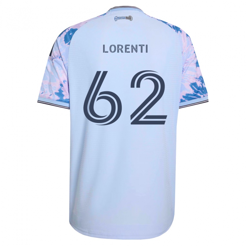 נשים Dominic Lorenti #62 כחול מלכותי לבן שחור הרחק ג'רזי 2026/27 חולצה קצרה