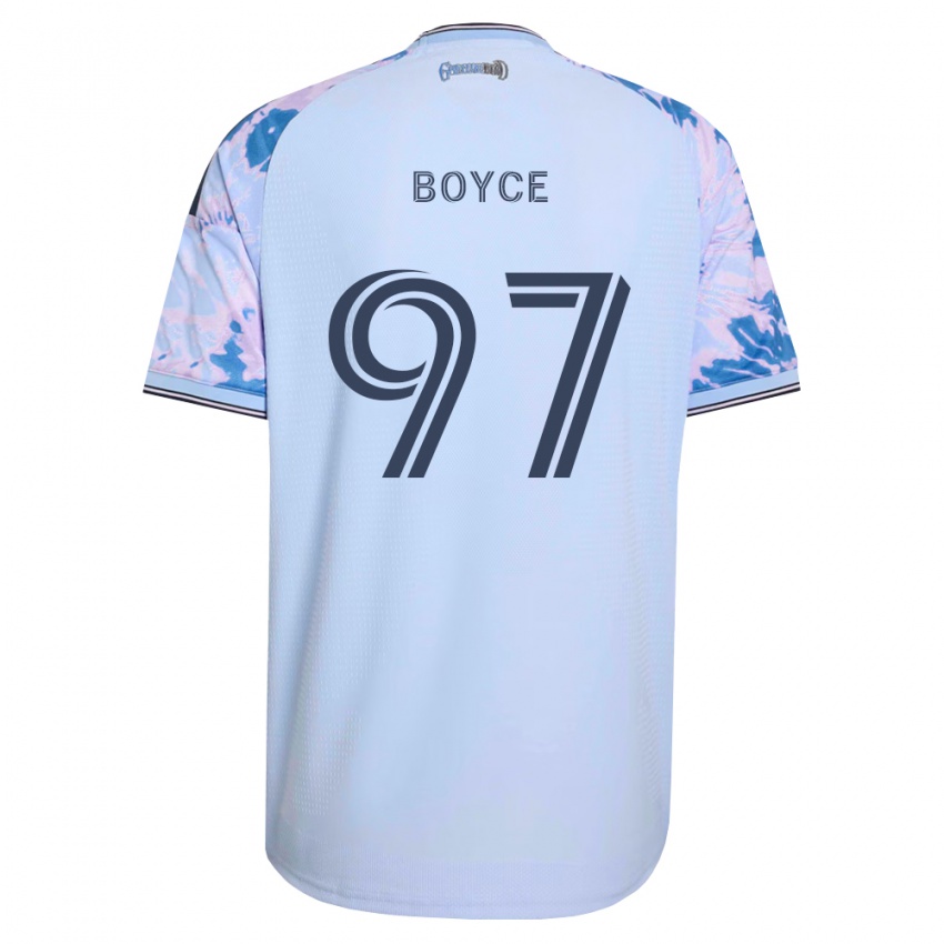 נשים Warren Boyce #97 כחול מלכותי לבן שחור הרחק ג'רזי 2026/27 חולצה קצרה
