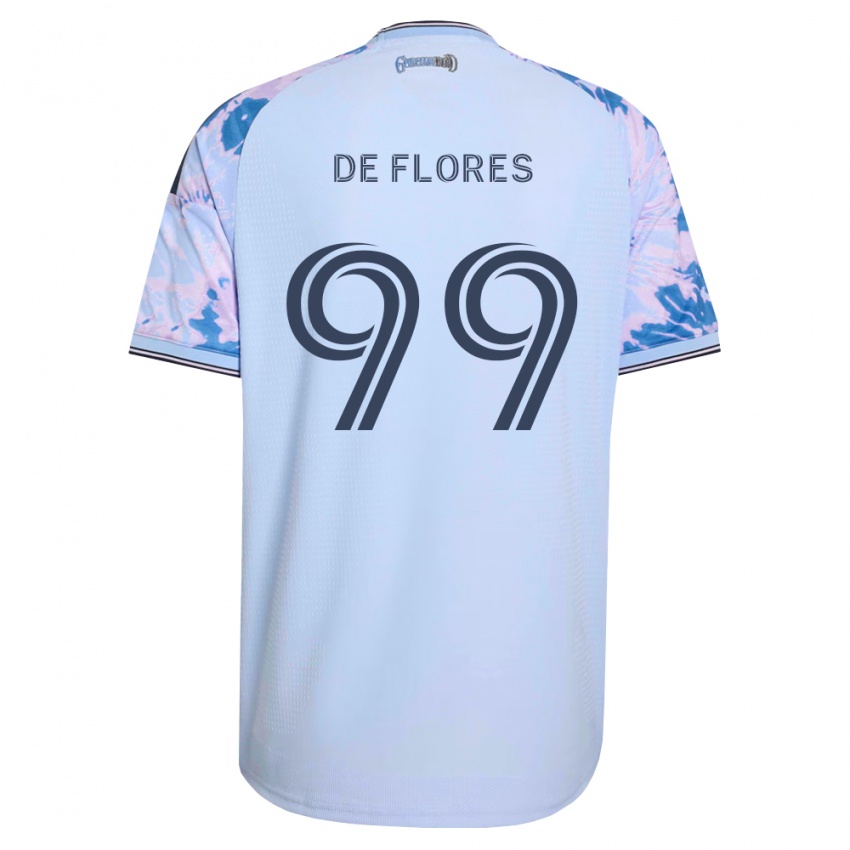 נשים Shane De Flores #99 כחול מלכותי לבן שחור הרחק ג'רזי 2026/27 חולצה קצרה