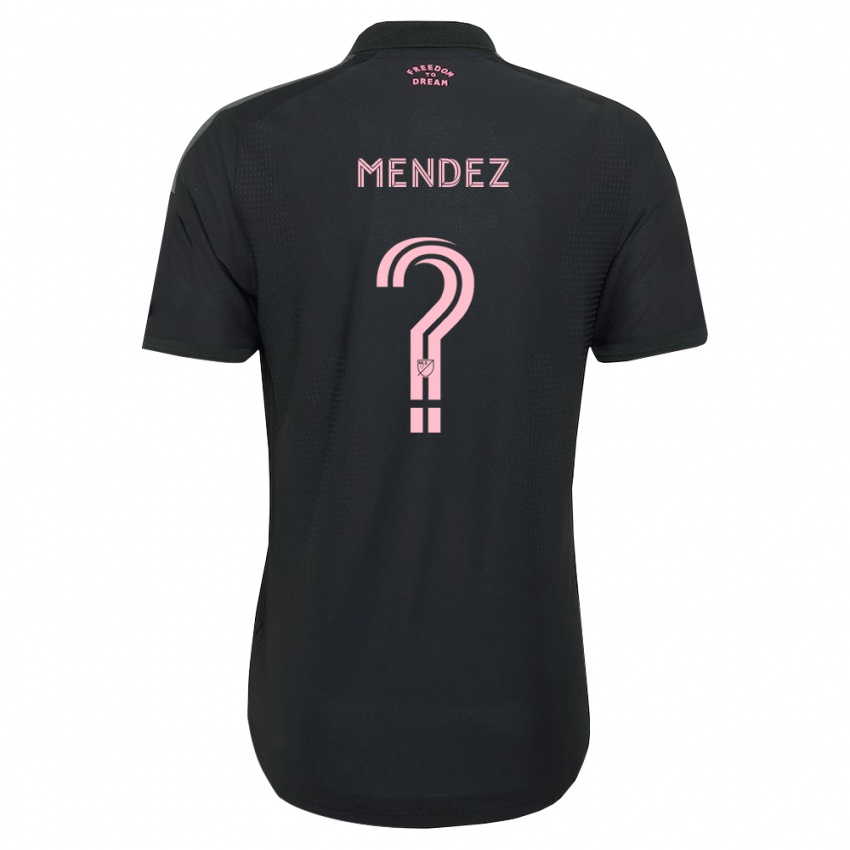 נשים Alairton Mendez #0 ורוד שחור לבן הרחק ג'רזי 2026/27 חולצה קצרה