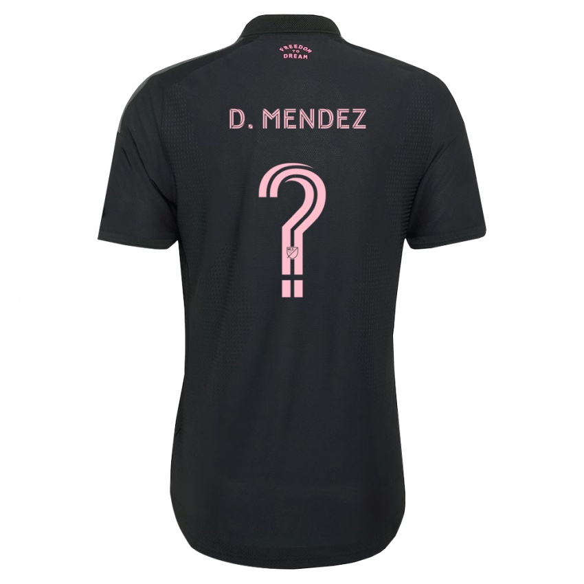 נשים Dylan Mendez #0 ורוד שחור לבן הרחק ג'רזי 2026/27 חולצה קצרה