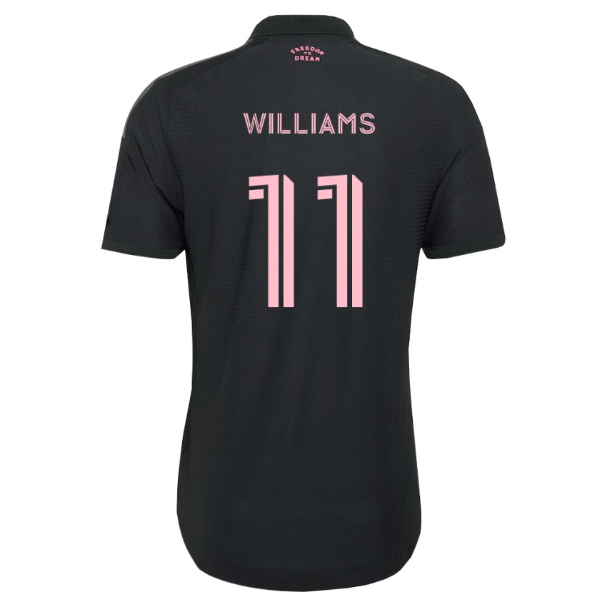 נשים Chaz Williams #11 ורוד שחור לבן הרחק ג'רזי 2026/27 חולצה קצרה