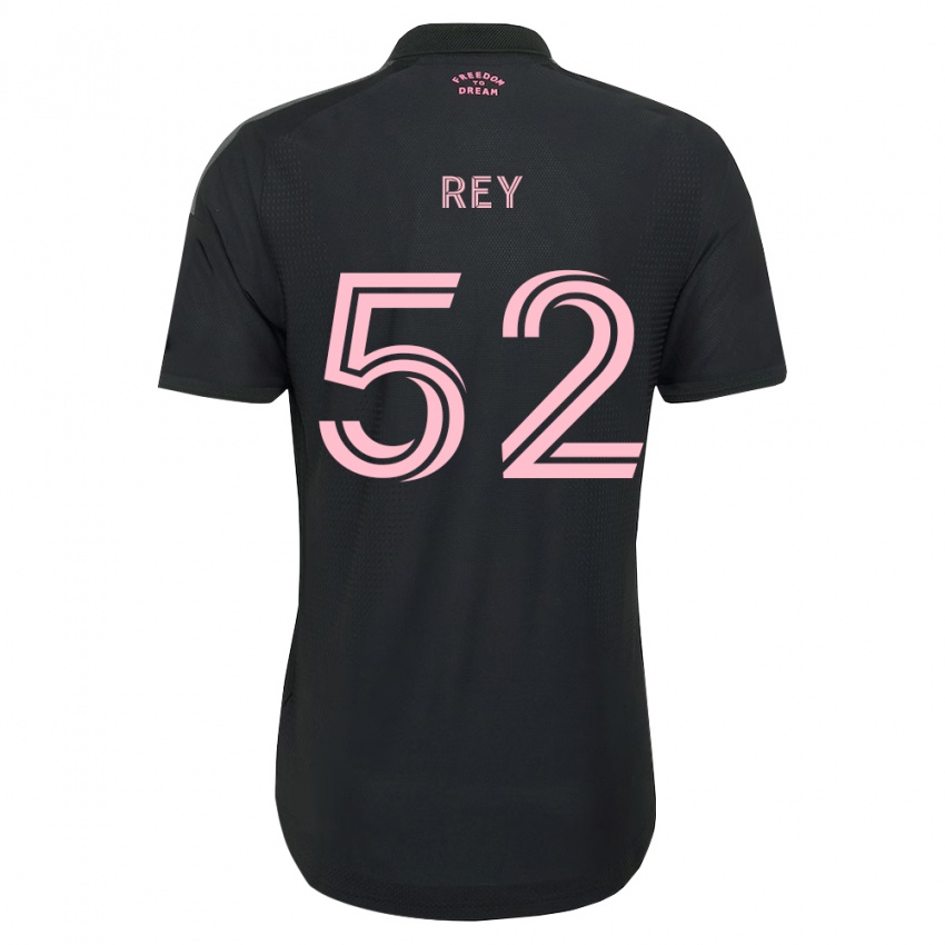 נשים Diego Rey #52 ורוד שחור לבן הרחק ג'רזי 2026/27 חולצה קצרה