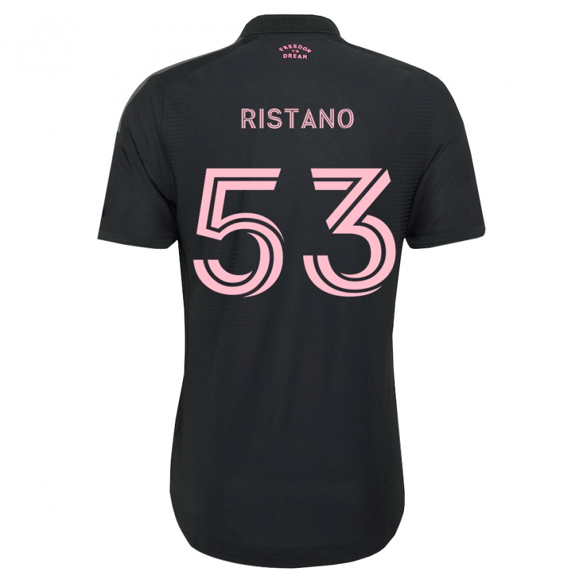 נשים Alejo Ristano #53 ורוד שחור לבן הרחק ג'רזי 2026/27 חולצה קצרה