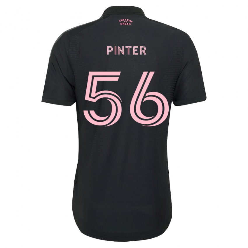 נשים Daniel Pinter #56 ורוד שחור לבן הרחק ג'רזי 2026/27 חולצה קצרה