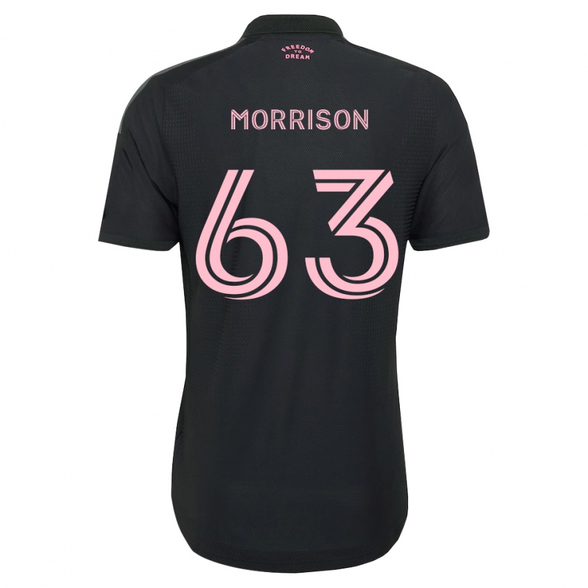 נשים Sloan Morrison #63 ורוד שחור לבן הרחק ג'רזי 2026/27 חולצה קצרה