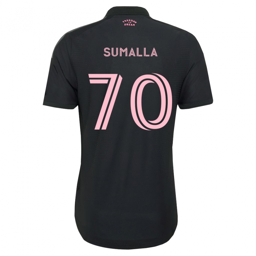 נשים Daniel Sumalla #70 ורוד שחור לבן הרחק ג'רזי 2026/27 חולצה קצרה