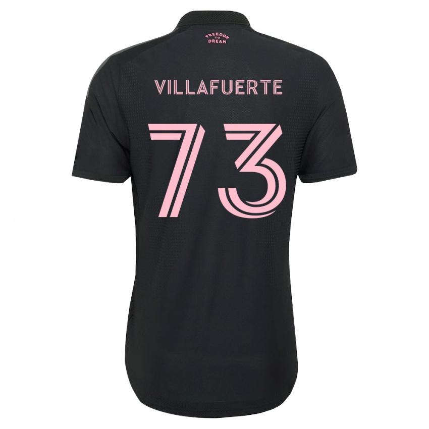 נשים Kendry Villafuerte #73 ורוד שחור לבן הרחק ג'רזי 2026/27 חולצה קצרה