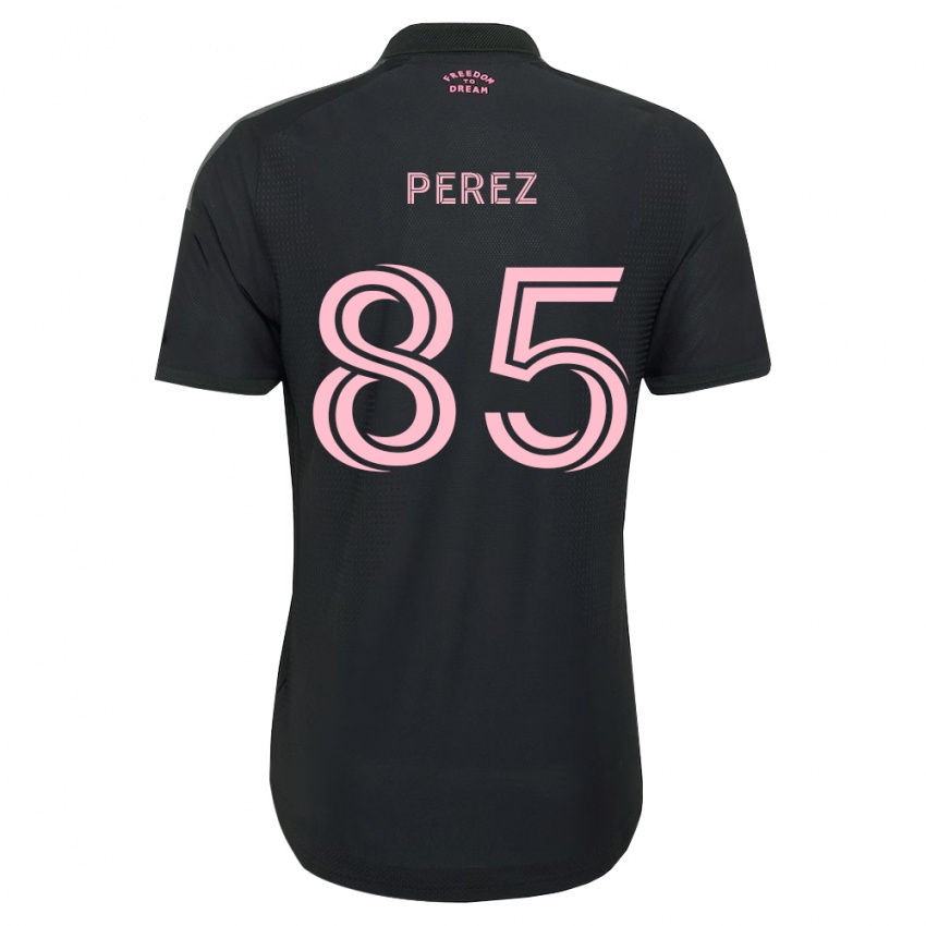 נשים Matthew Perez #85 ורוד שחור לבן הרחק ג'רזי 2026/27 חולצה קצרה