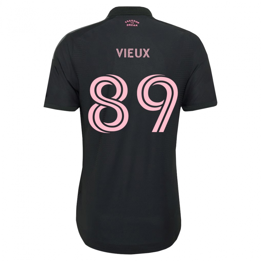 נשים Matthias Vieux #89 ורוד שחור לבן הרחק ג'רזי 2026/27 חולצה קצרה