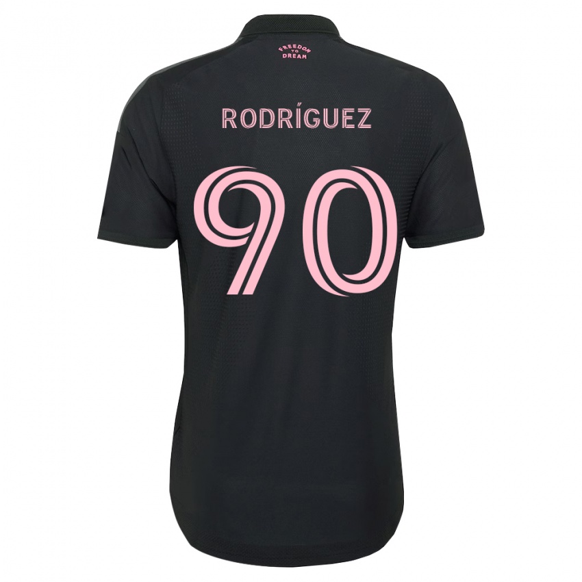 נשים Mark Rodríguez #90 ורוד שחור לבן הרחק ג'רזי 2026/27 חולצה קצרה