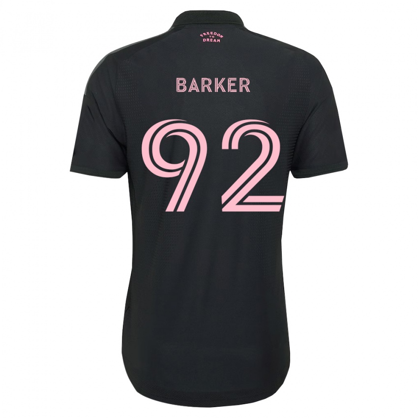 נשים Lucas Barker #92 ורוד שחור לבן הרחק ג'רזי 2026/27 חולצה קצרה