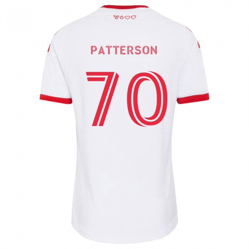 נשים Harrison Patterson #70 לבן אדום שחור הרחק ג'רזי 2026/27 חולצה קצרה