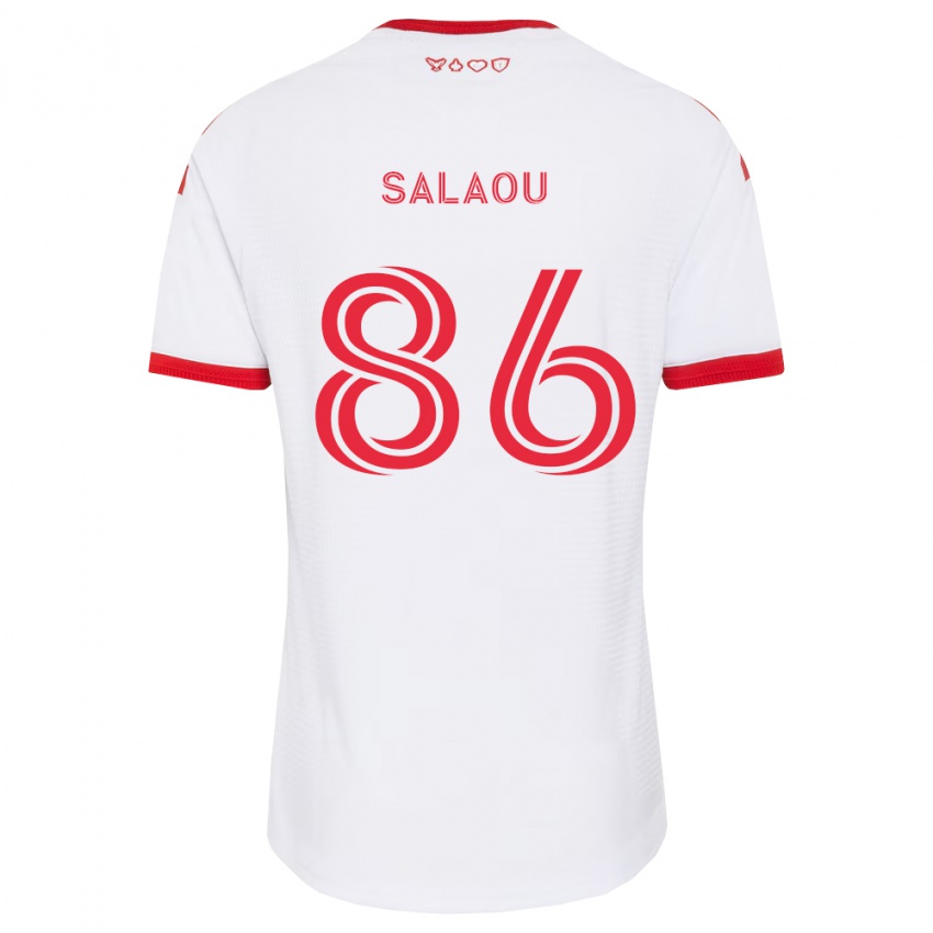 נשים Abundance Salaou #86 לבן אדום שחור הרחק ג'רזי 2026/27 חולצה קצרה