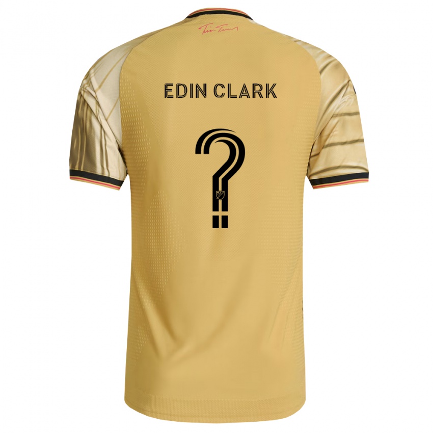 נשים Edin Clark #0 חום צהוב שחור הרחק ג'רזי 2026/27 חולצה קצרה