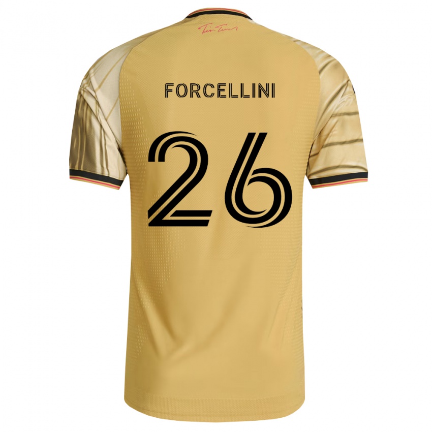 נשים Cooper Forcellini #26 חום צהוב שחור הרחק ג'רזי 2026/27 חולצה קצרה