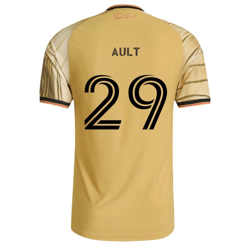 נשים Palmer Ault #29 חום צהוב שחור הרחק ג'רזי 2026/27 חולצה קצרה