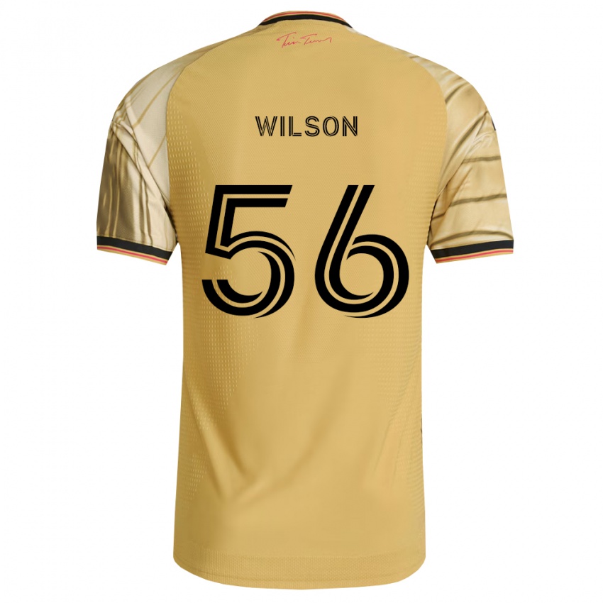 נשים Blake Wilson #56 חום צהוב שחור הרחק ג'רזי 2026/27 חולצה קצרה
