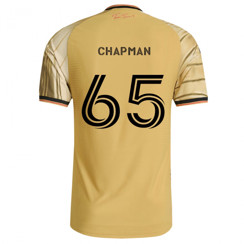 נשים Owen Chapman #65 חום צהוב שחור הרחק ג'רזי 2026/27 חולצה קצרה