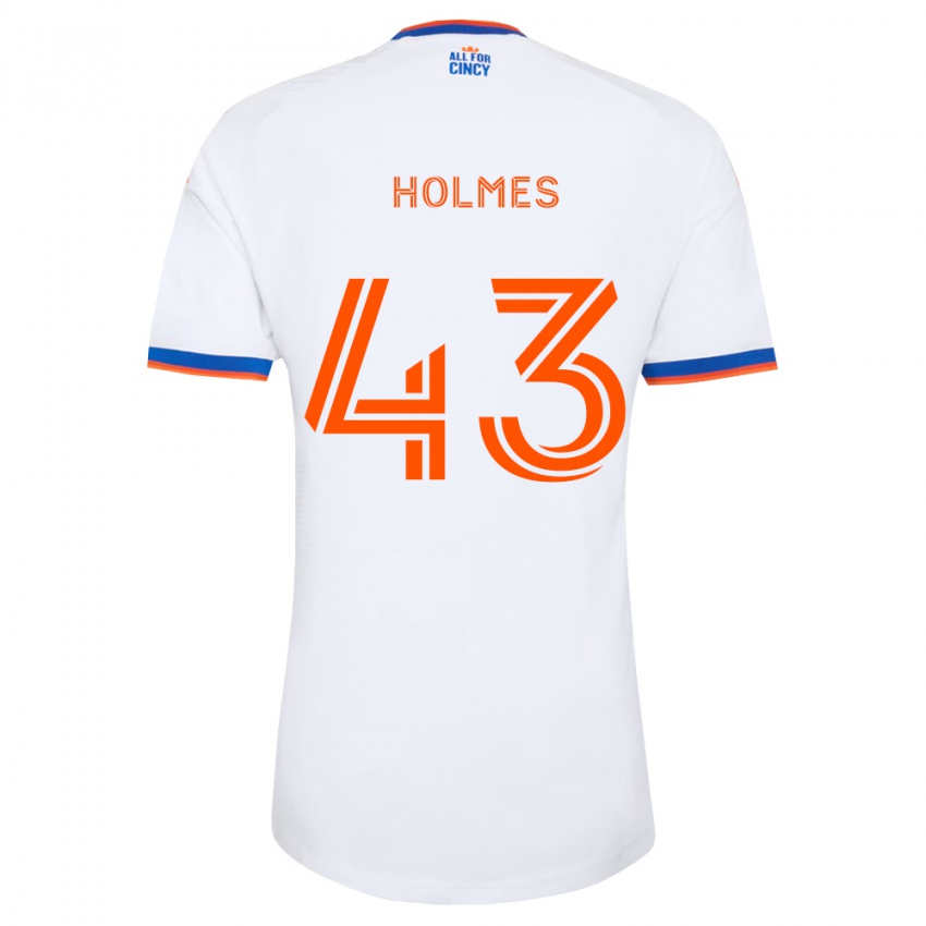 נשים Charlie Holmes #43 לבן כחול צי כתום הרחק ג'רזי 2026/27 חולצה קצרה