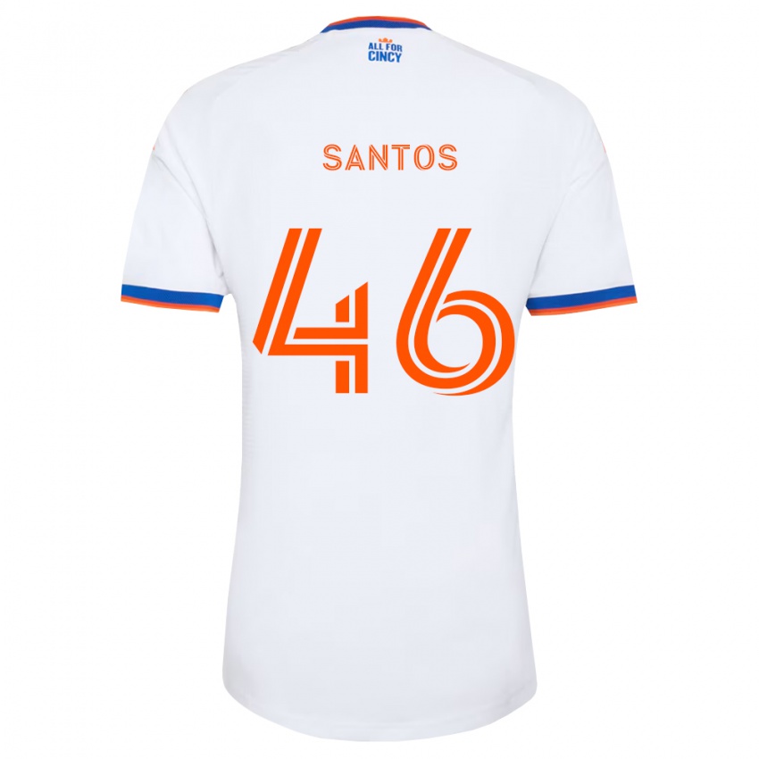 נשים Guilherme Santos #46 לבן כחול צי כתום הרחק ג'רזי 2026/27 חולצה קצרה